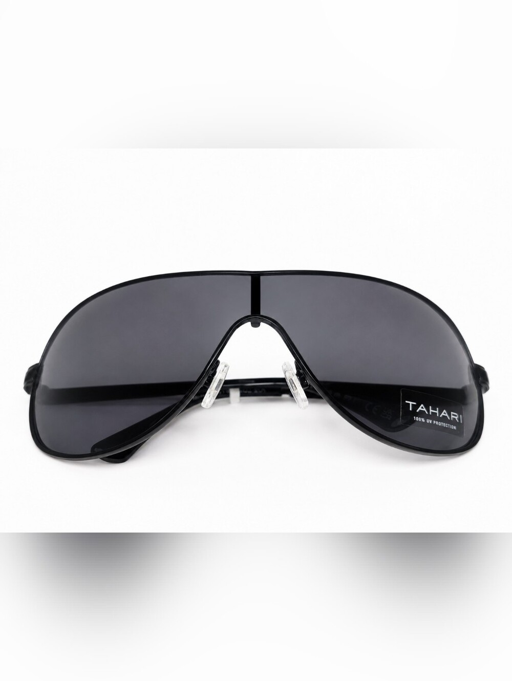 Tahari Sleek Black Temple Sunglasses